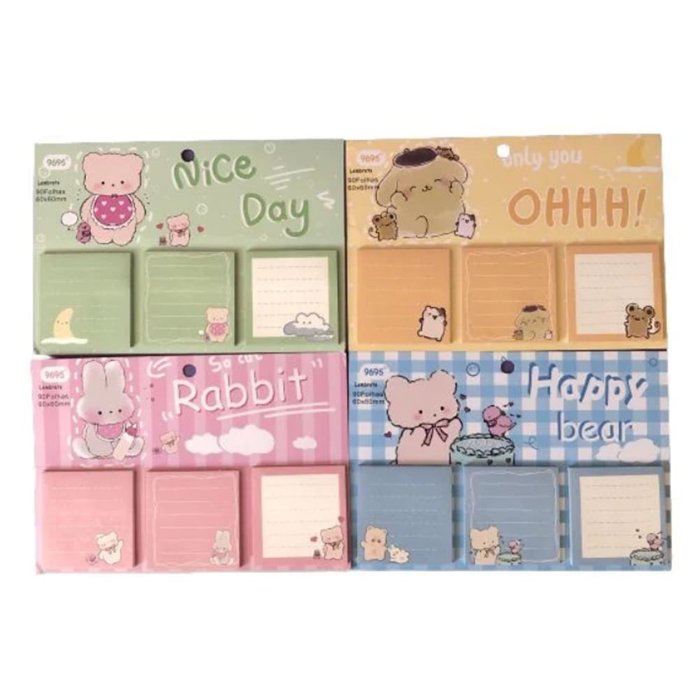 Post-it Bloco Anotações Papelaria Fofa 30 folhas cada