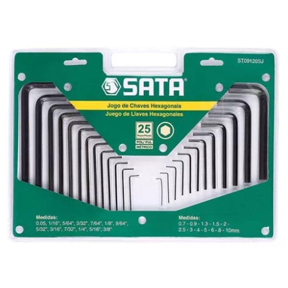 Ferramenta Allen 25 Peças Jogo Chave Sata