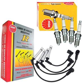 Kit Vela E Cabo Vela De Ignicao Ecosport 1.6 2003 A 2008 Ngk
