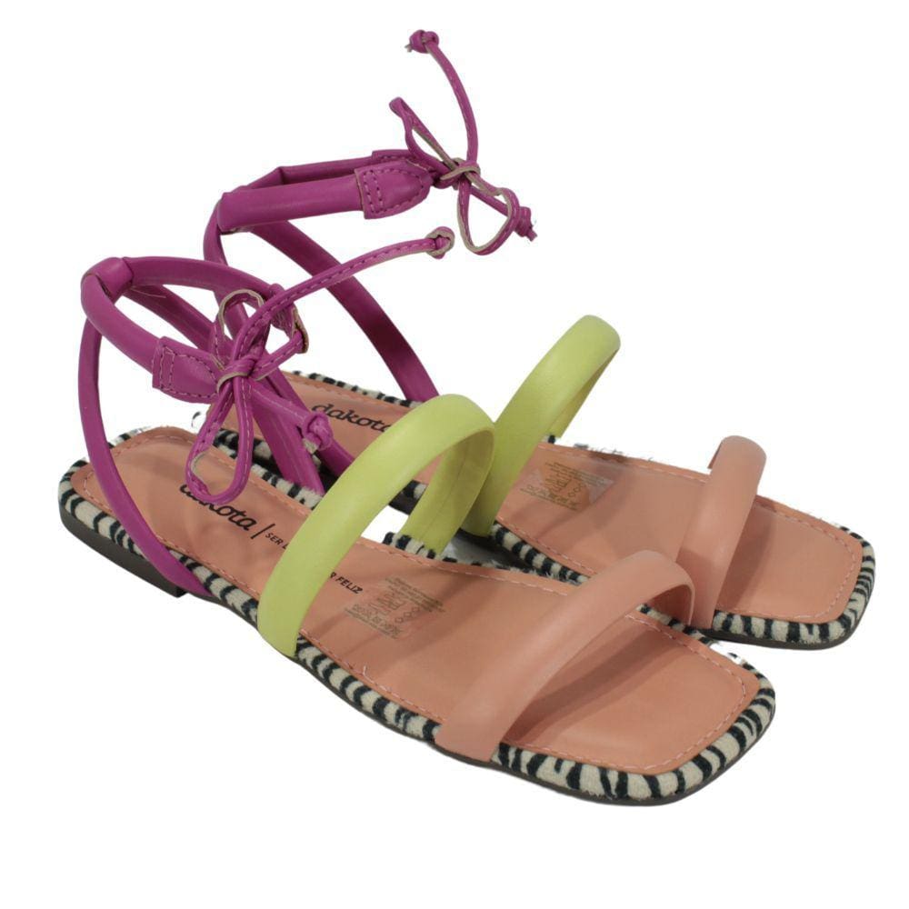 Sandália Rasteira Dakota Z9441 Colorida