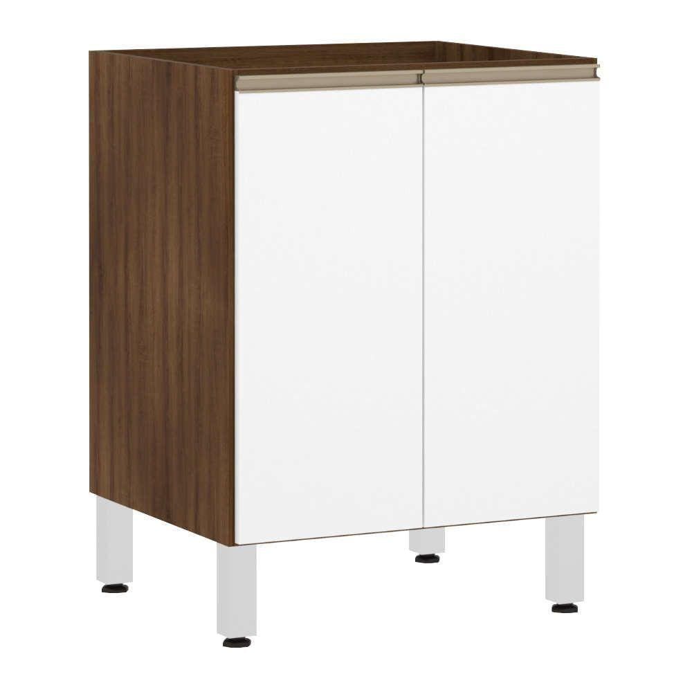 Balcão Sem Tampo 60cm Jade Com Branco