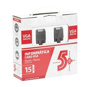Cabo Vga Macho X Macho Pra Televisores 15 Metros