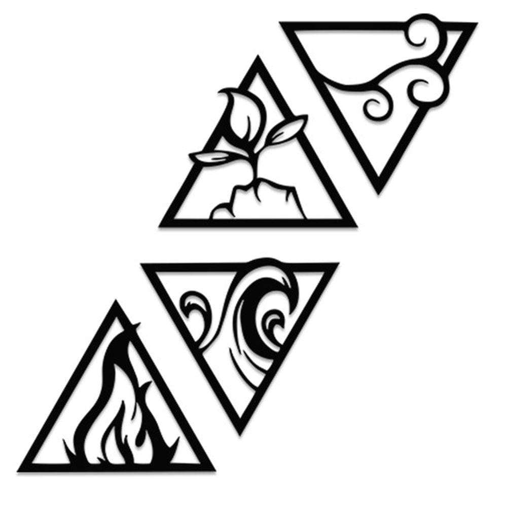 Quadro decorativo em mdf Elementos da Natureza