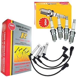 Kit Vela E Cabo Vela De Ignição Fiorino 1.0 1.5 93 A 96 Ngk