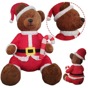 Urso Pelucia Gigante Natalino 2 Metros Natal Decoraçao Festa Evento Comemoraçao Entrada Loja Shopping Casa Amigos Familia