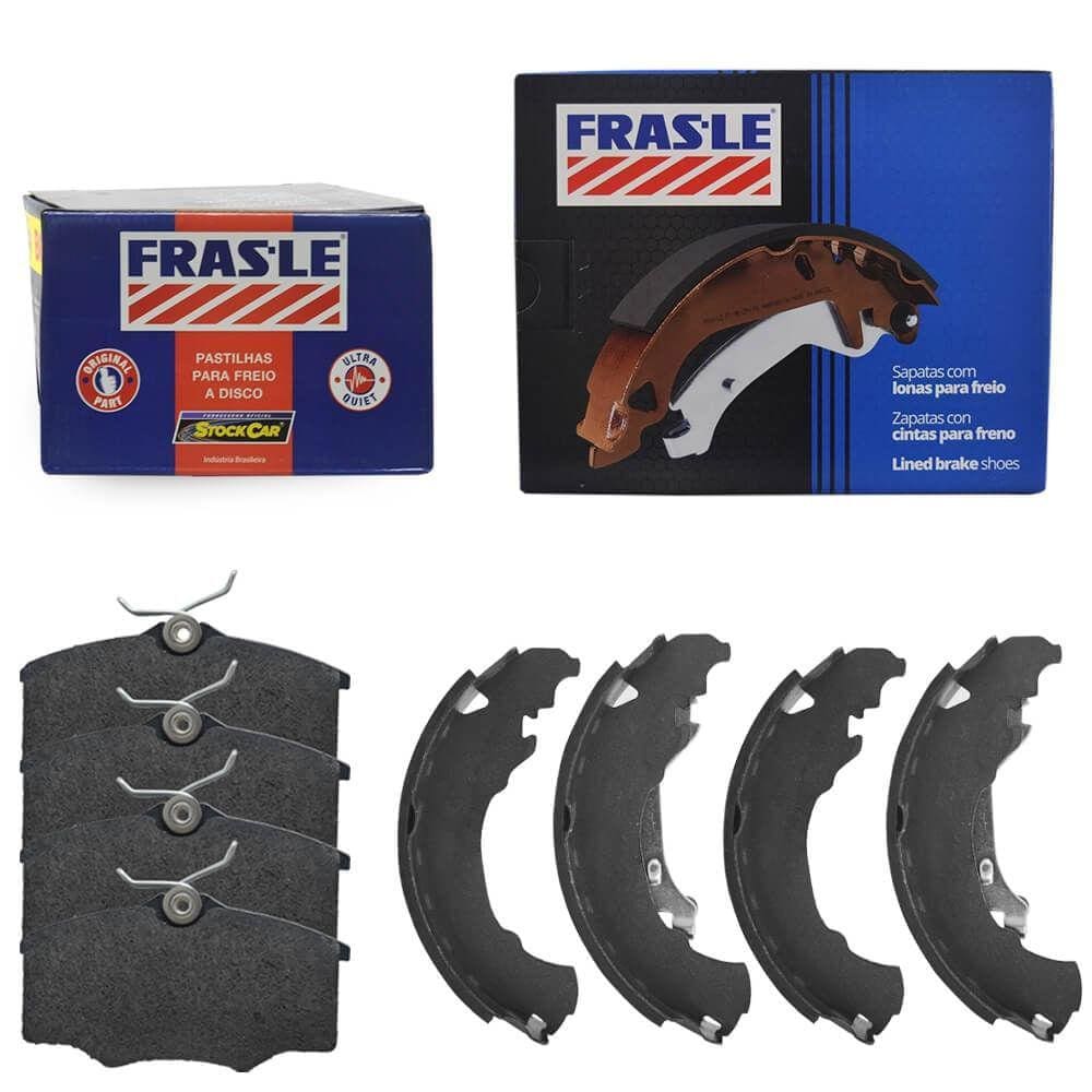 Kit Pastilha Sapata Freio Crossfox 1.6 2005 A 2018 Frasle