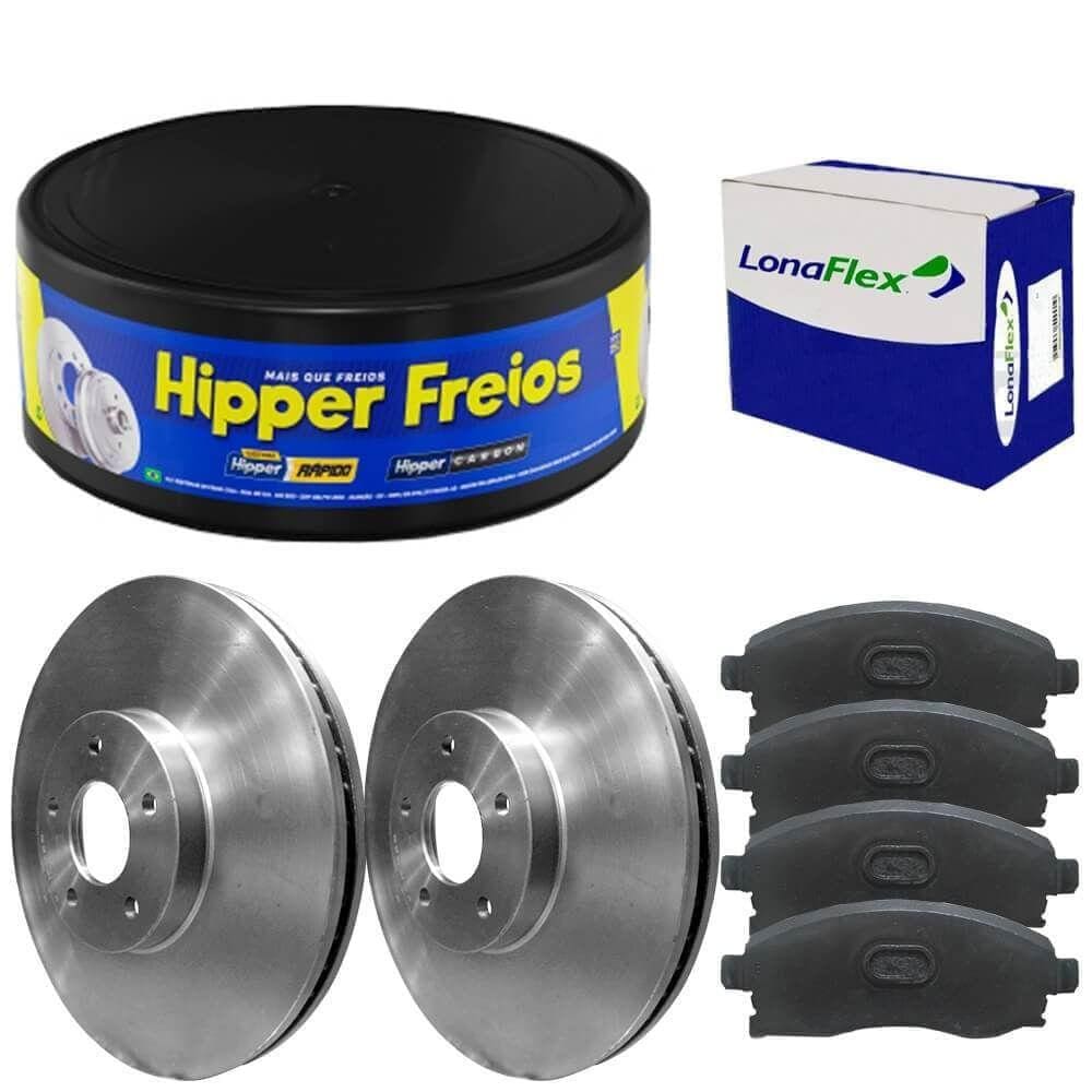 Kit Pastilha Disco Freio F1000 94 A 98 Dianteiro Ventilado