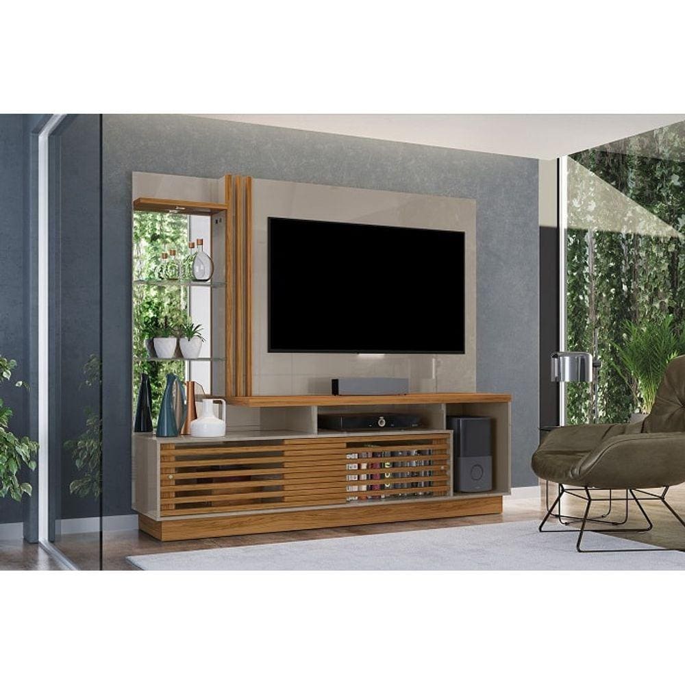 Rack Frizz Plus Para Tv De Até 60 Polegadas - Fendo / Natural - Madetec