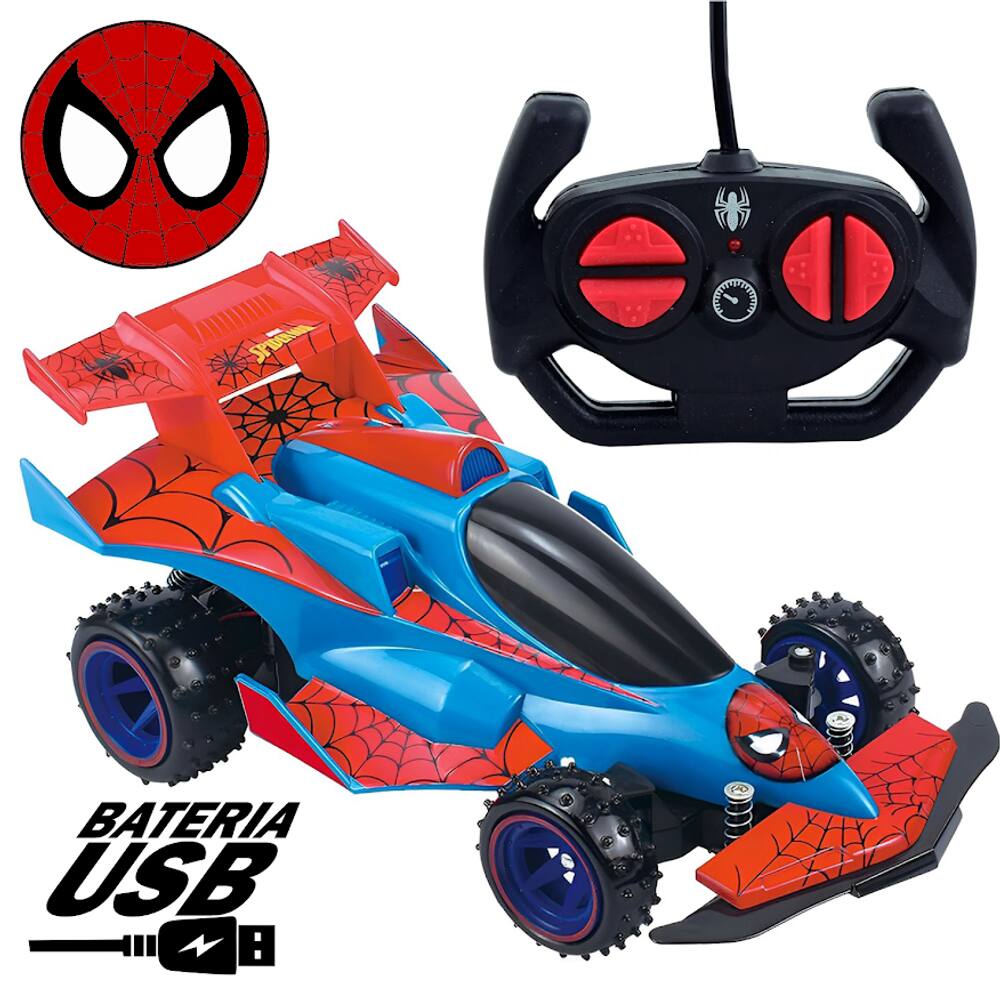 Carro de Controle Remoto Web Runner Homem Aranha - Candide