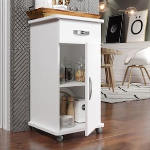 Balcão Aparador/ Buffet 1 Porta 1 Gaveta com Rodízio - Bella Vercelli 225