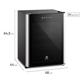 Adega 24 Garrafas Led 64X48X44Cm 5ºc A 18ºc - Electrolux