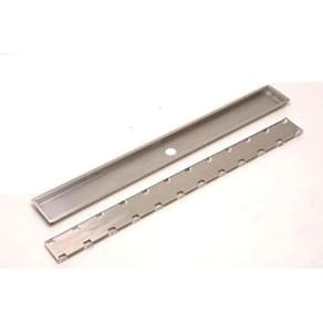 Ralo Linear Inox Clean 80X8 Cm Com Tampa Invisivel - Escovada - Aisi 304 Selmetal Rli800