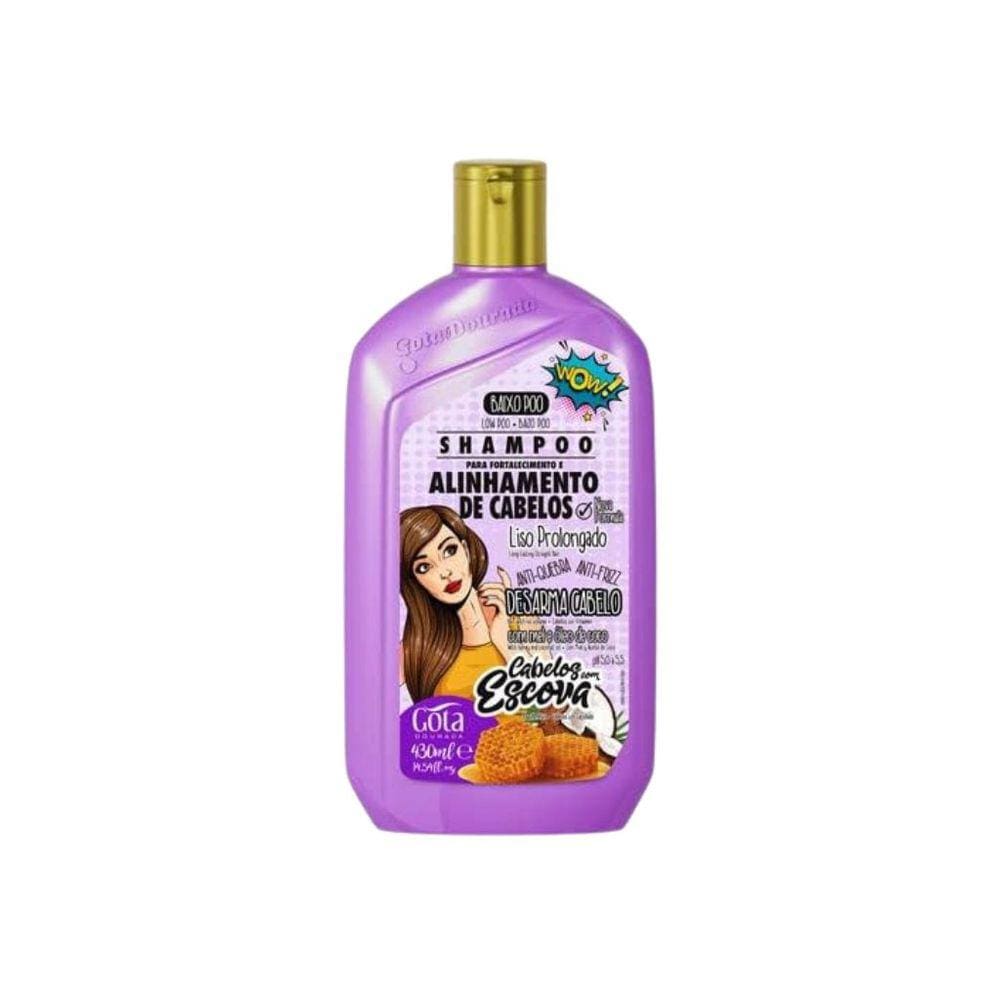 Shampoo Gota Dourada 430ml Fortalecimento Escova