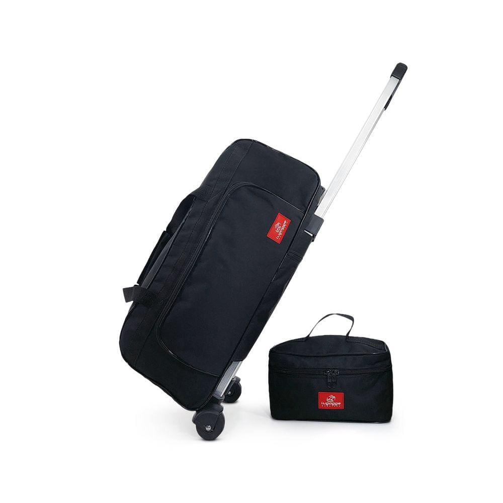 kit bolsa mala bagagem bordo média viagem rodinha frasqueira