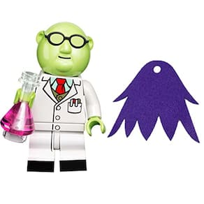 Série LEGO Minifigure Muppets: Minifig Dr. Bunsen dew com capa roxa adicional (71033)