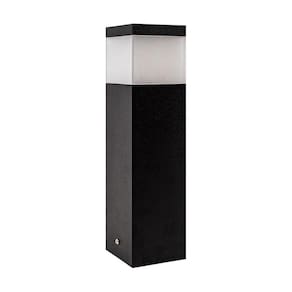 Poste Balizador 30cm PRETO P/ Jardim Em Alumínio p/ lâmpada E27 ST1301