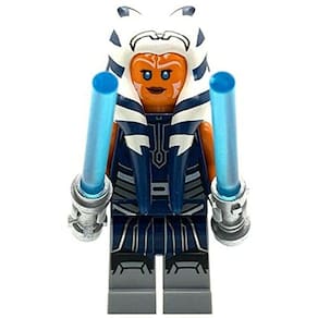 LEGO Star Wars: Ahsoka Tano com Sabres de Luz Duplos (Macacão Azul Escuro)