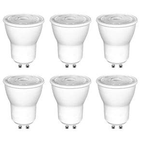 Kit 6 Lampada Led Mr11 Dicroica Mini Gu10 3W Branco Quente