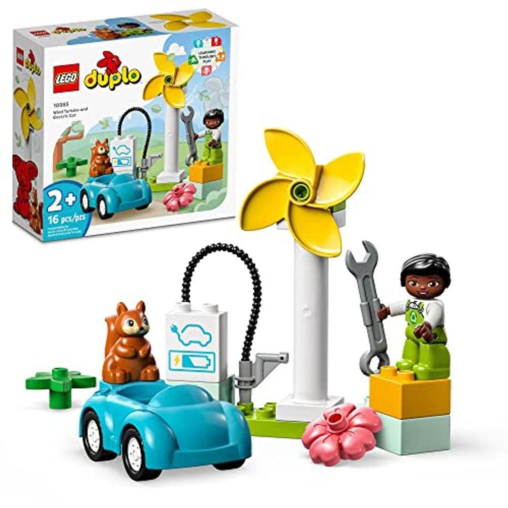 LEGO DUPLO Town turbina eólica e carro elétrico 10985 cedo