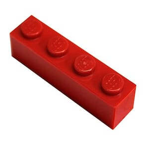 Peças e peças LEGO: Vermelho (vermelho brilhante) 1x4 Brick x50