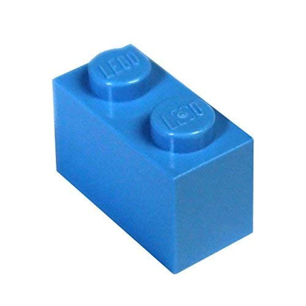 Peças e peças LEGO: Azul escuro (azul profundo) 1x2 Brick x20