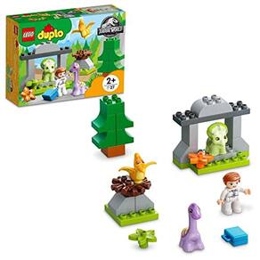 LEGO DUPLO Jurassic World Dominion Dinosaur Nursery 10938 Conjunto de brinquedos de construção com 3 animais para maiores de 2 anos (27 peças)