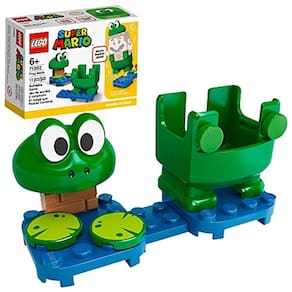 Kit de construção LEGO Super Mario Frog Mario Power-Up Pack 71392; brinquedo de presente colecionável para crianças criativas; novo 2021 (11 peças)
