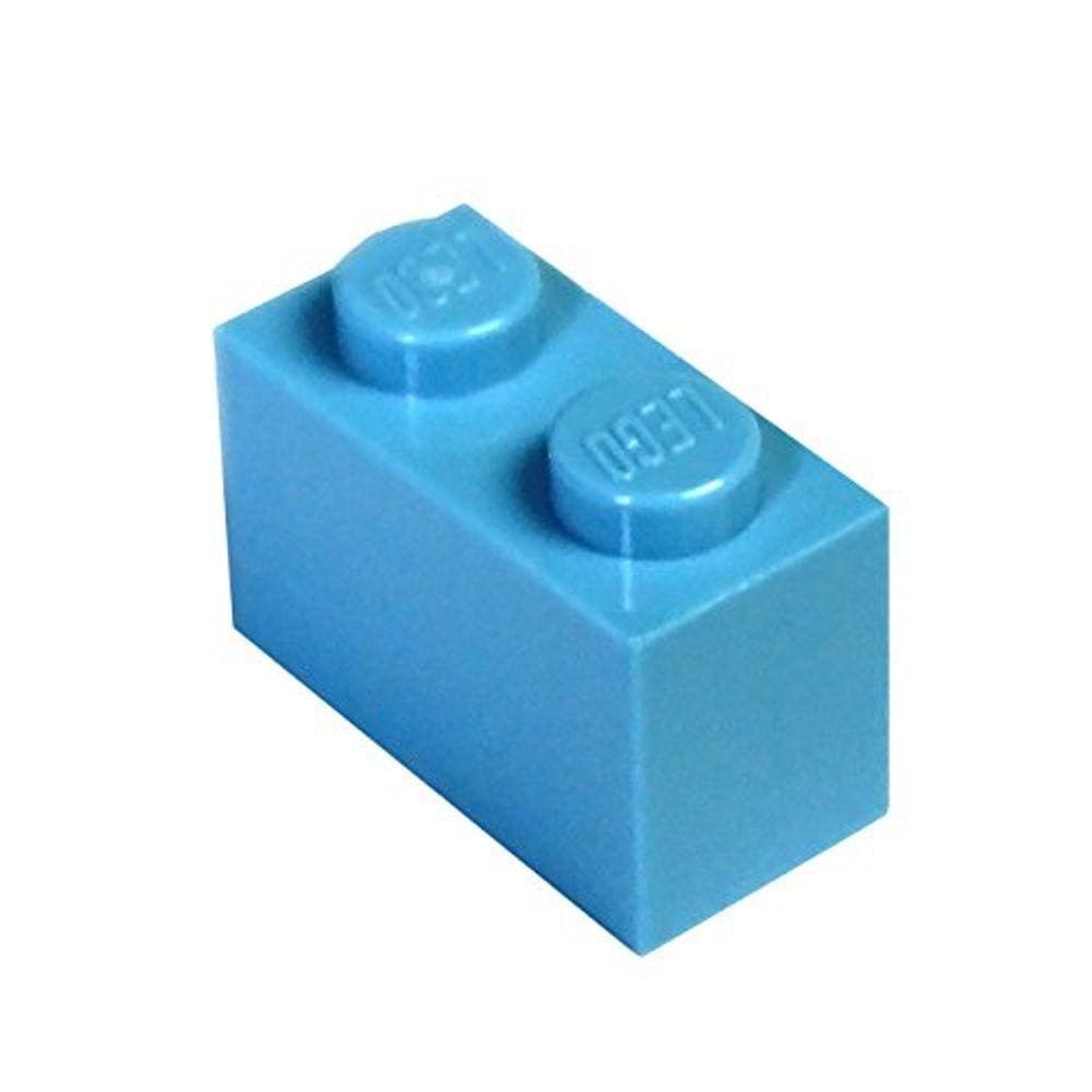 Peças e peças LEGO: Azure médio (azul céu profundo) 1x2 tijolo x20