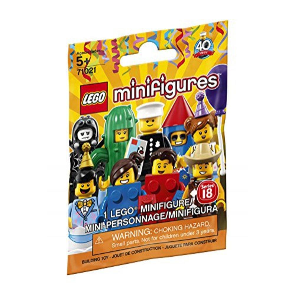 Minifiguras LEGO Série 18: Party - 1 kit de montagem de bonecos 7 peças