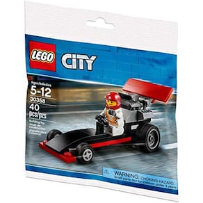 Conjunto de bolsa plástica LEGO 30358 CITY MINI Dragster 40 unidades
