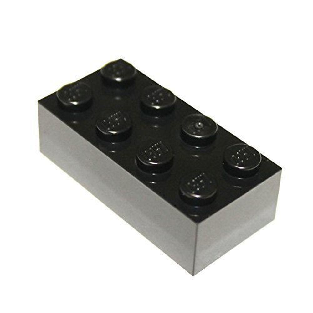 LEGO: Peças Pretas 2x4 x50