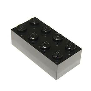 LEGO: Peças Pretas 2x4 x50
