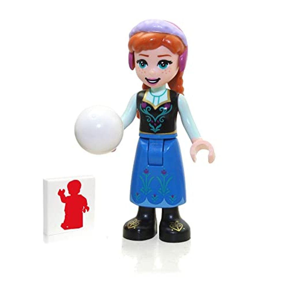 LEGO Disney Princess Frozen 2 Minifigure - Anna em Saia Azul (com Bola de Neve) 2021 43194