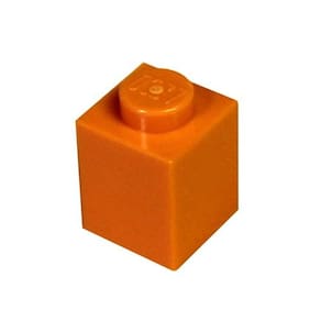 Peças e peças LEGO: laranja (laranja brilhante) 1x1 tijolo x100