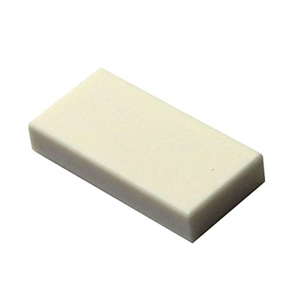Peças e peças LEGO: Azulejo 1x2 branco x50