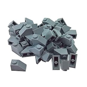 LEGO Peças 45 Slope 1x2 50x cinza claro (pedra médio)