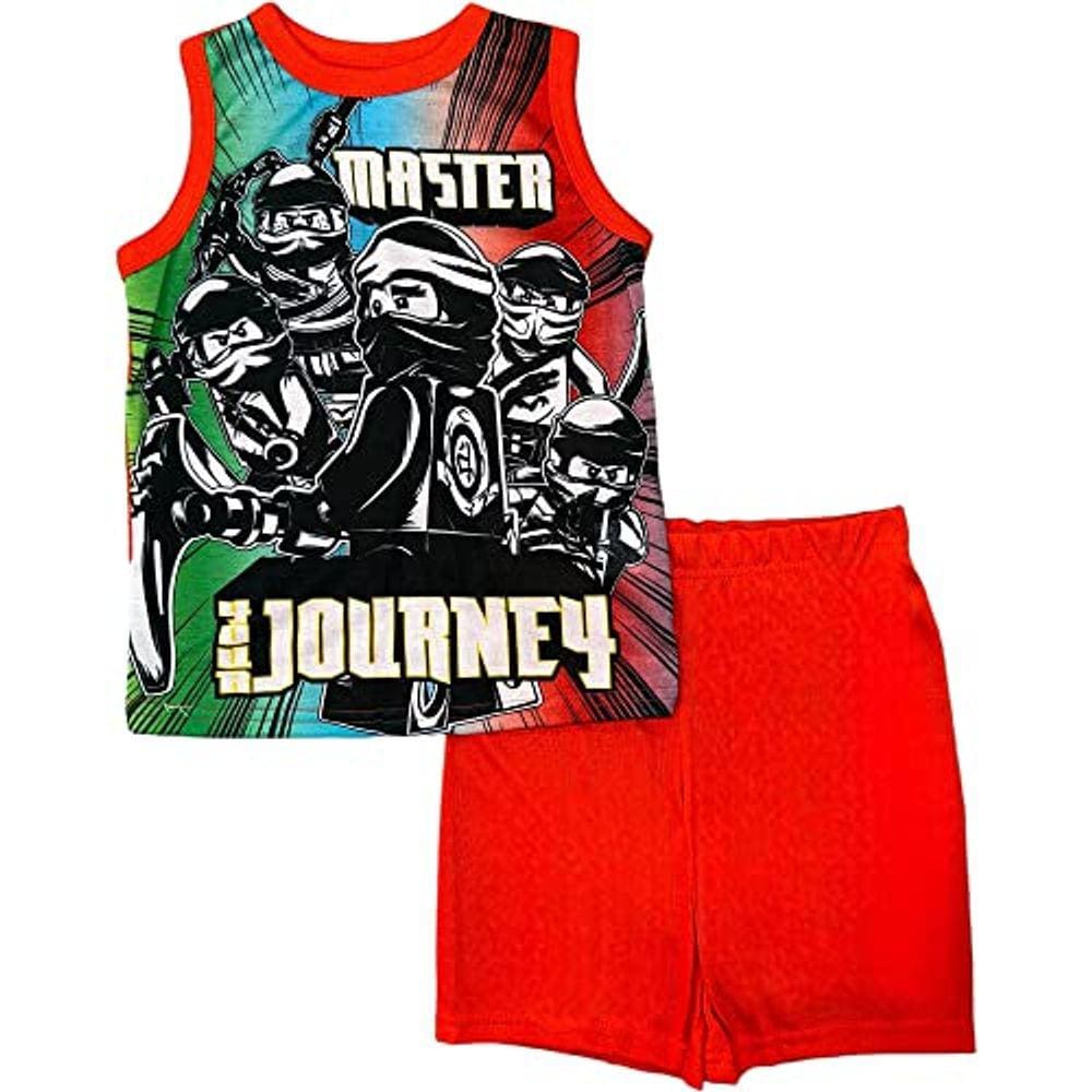 LEGO Big Boy`s Ninjago 2-pc Pijama Short Set, Tanque, 8