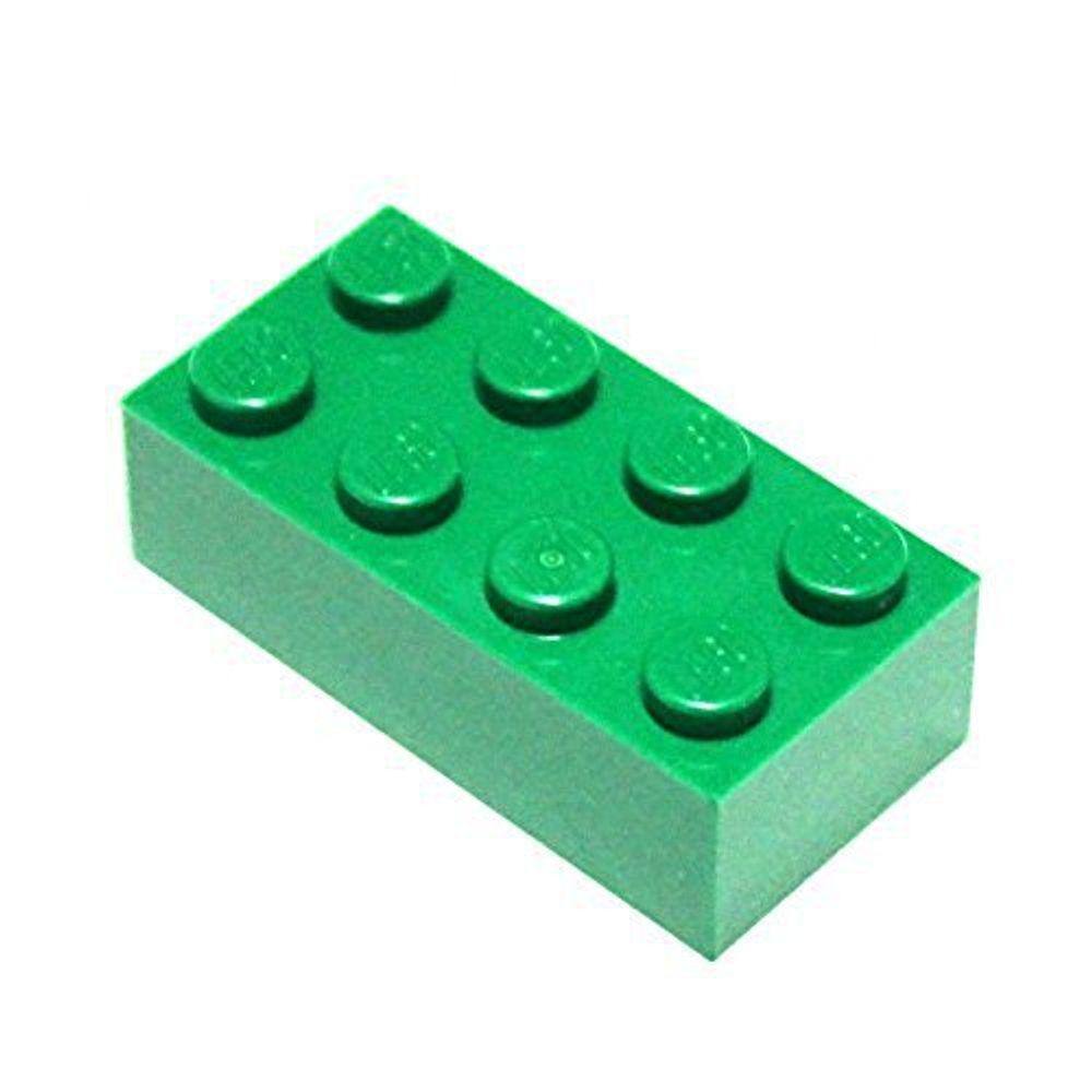 LEGO Peças Verdes: 2x4 Tijolo x50 (verde escuro)