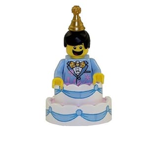Minifigura de festa colecionável LEGO Series 18 - Cara do bolo de aniversário (71021)