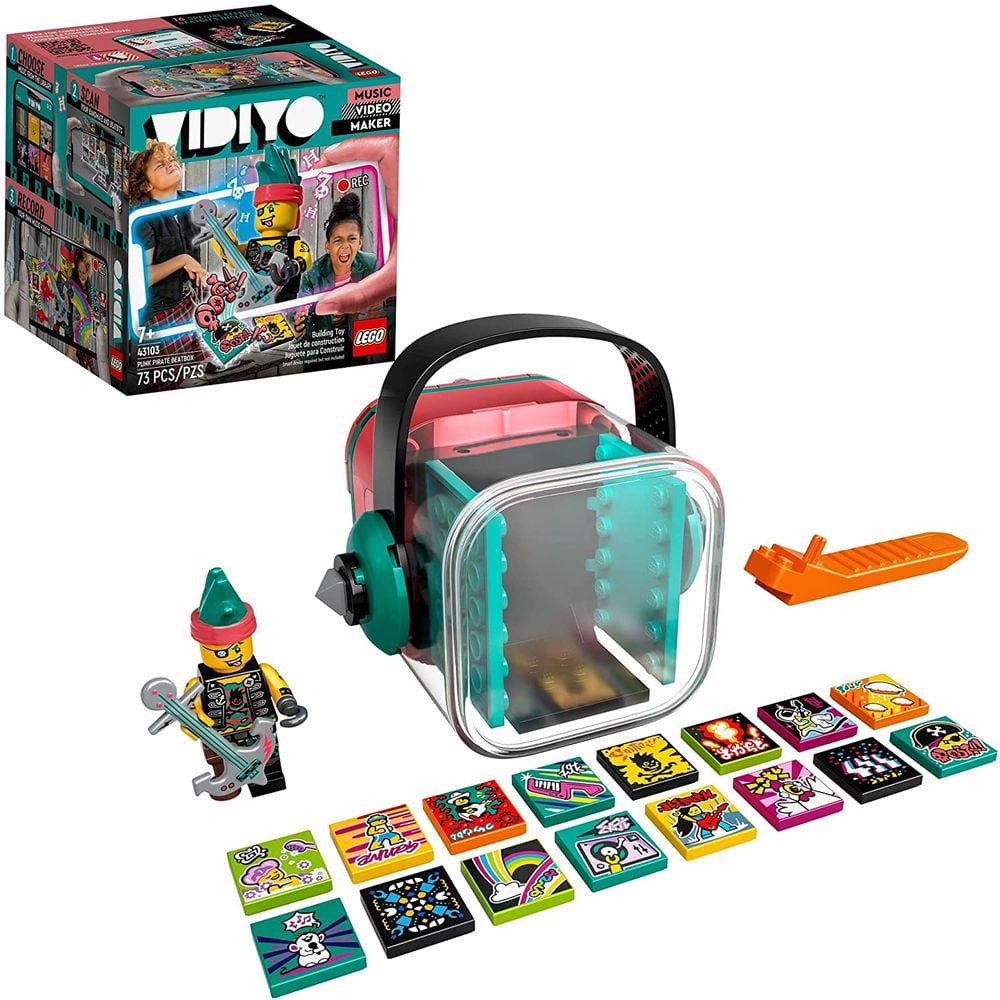 LEGO VIDIYO Punk Pirate Beatbox 43103 Kit de construção com minifigure; Creative Kids vai adorar produzir videoclipes cheios de músicas, movimentos de
