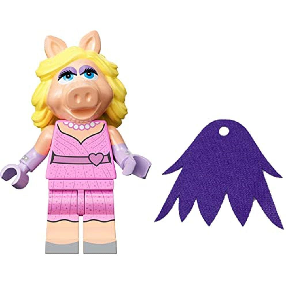 Série LEGO Minifigure Muppets: Minifig Miss Piggy com capa roxa adicional (71033)
