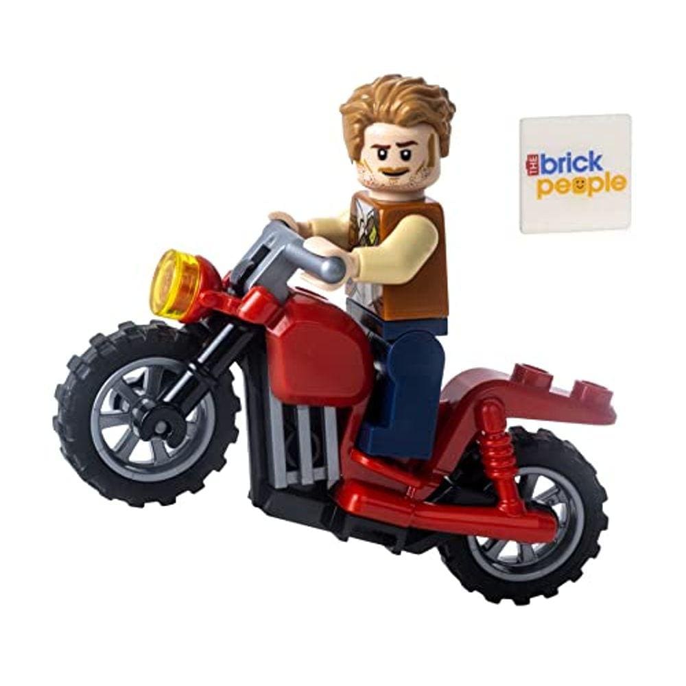 LEGO Jurassic World: Owen Grady Minifigura com Motocicleta
