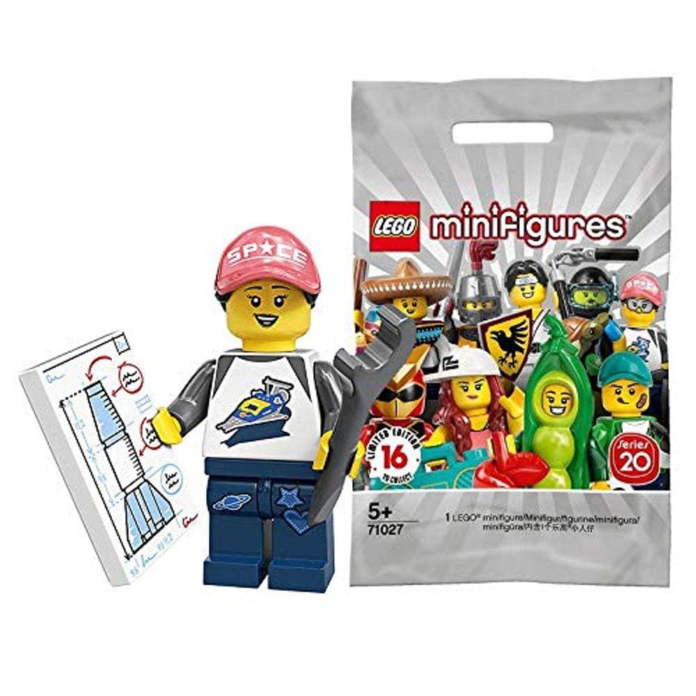 Minifiguras LEGO Series 20 Space Fan NASA Girl 71027