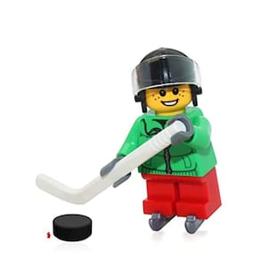 Minifigura LEGO Holiday - Garoto jogador de hóquei no gelo (do Calendário do Advento 60133)