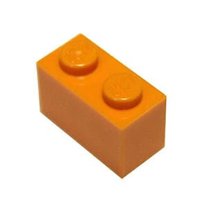 LEGO Peças: laranja brilhante x200