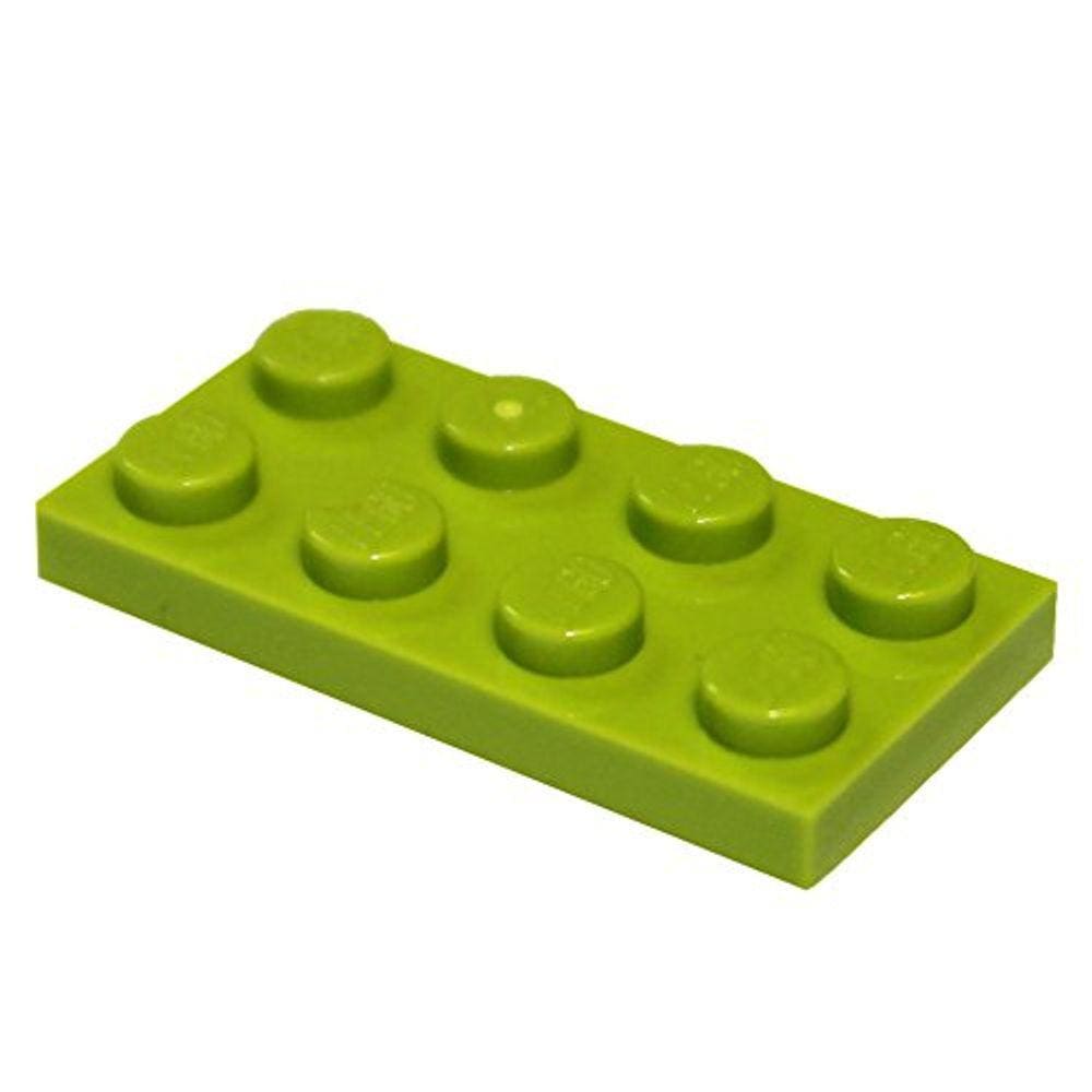 Peças e peças LEGO: Lima (verde amarelado brilhante) 2x4 placa x20