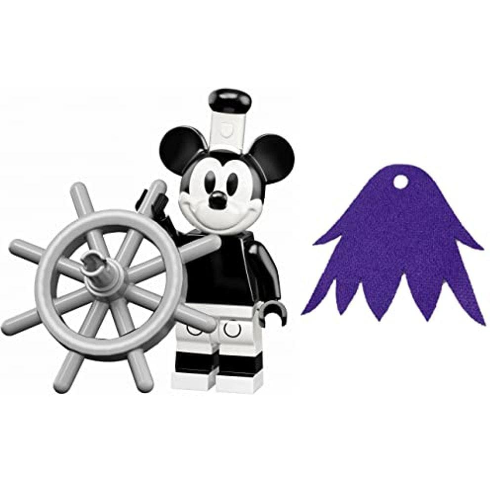LEGO Disney Series 2: Minifig mickey mouse vintage com cabo LEGO roxo bônus (71024)