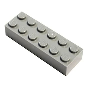 Peças LEGO: cinza claro (2x6 tijolo) x20
