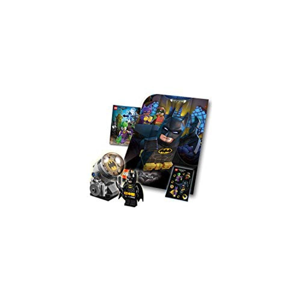 LEGO - The LEGO Batman Movie - Pacote de acessórios de sinal de morcego com minifigura, folha de adesivos e pôster de filme 5004930 (2017) 41 peças.