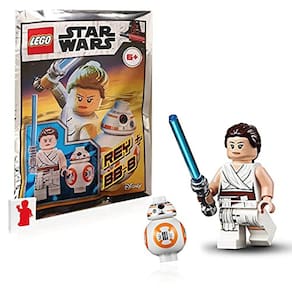 LEGO The Star Wars Rise of Skywalker Minifigure Combo - BB-8 Droid e Rey (com Sabre de Luz)